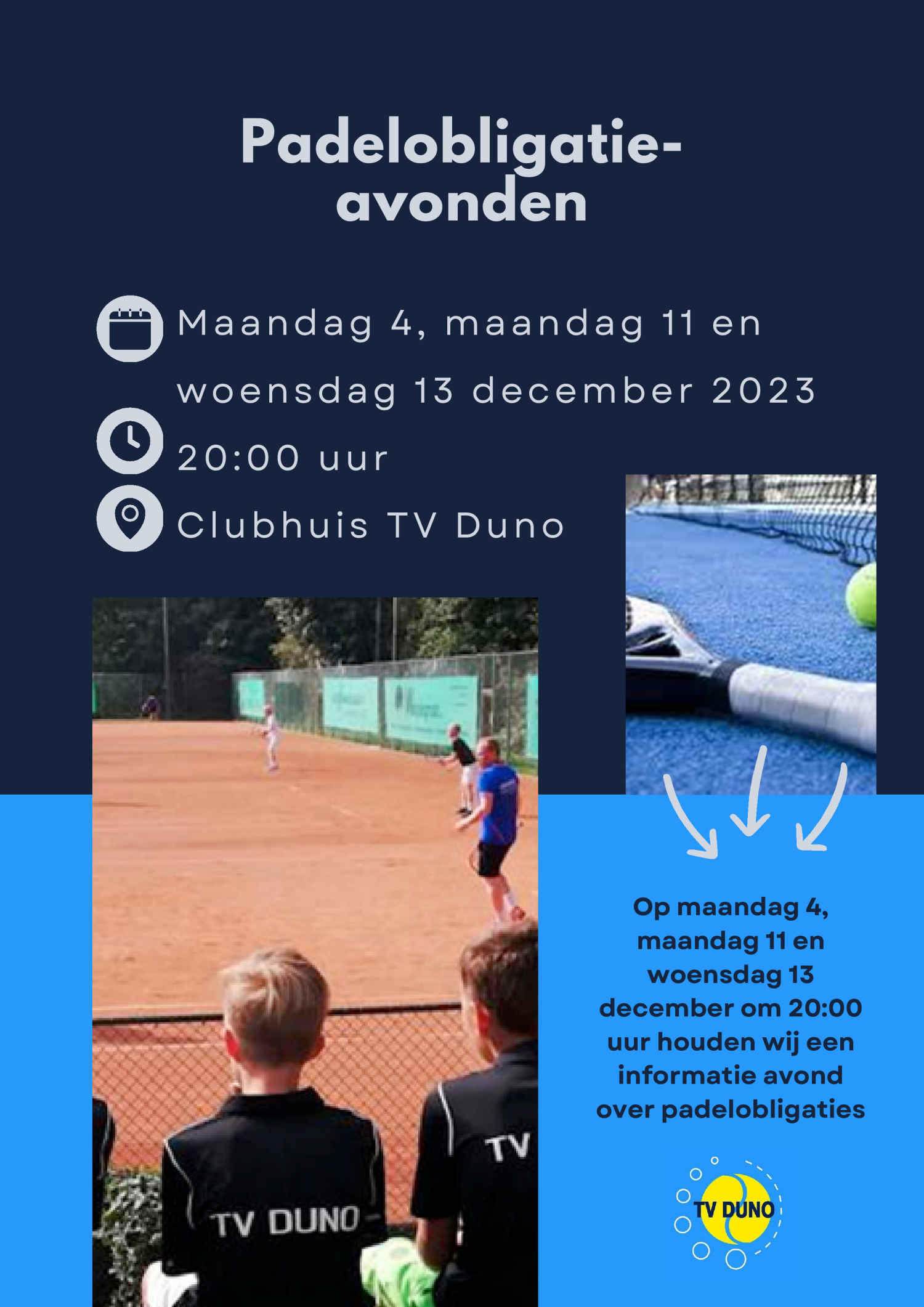 Padelobligatie avonden